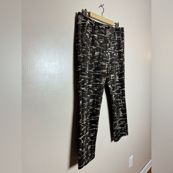 SALE! Brown Maliparmi Patterned Pants Size 46 (12) EUC - Picture 3 of 7